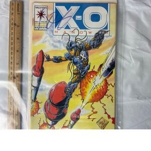 X O Manowar Comic Book Issue 23 Valiant‎ Comics Signed